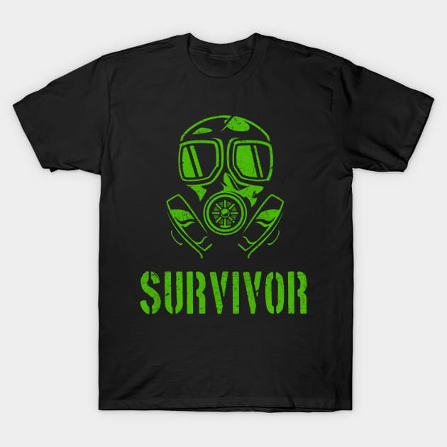 Survival Mask Survivor T-Shirt by Foxxy Merch